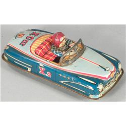 Tin Litho Toy Wind-Up Racing Car, Japan