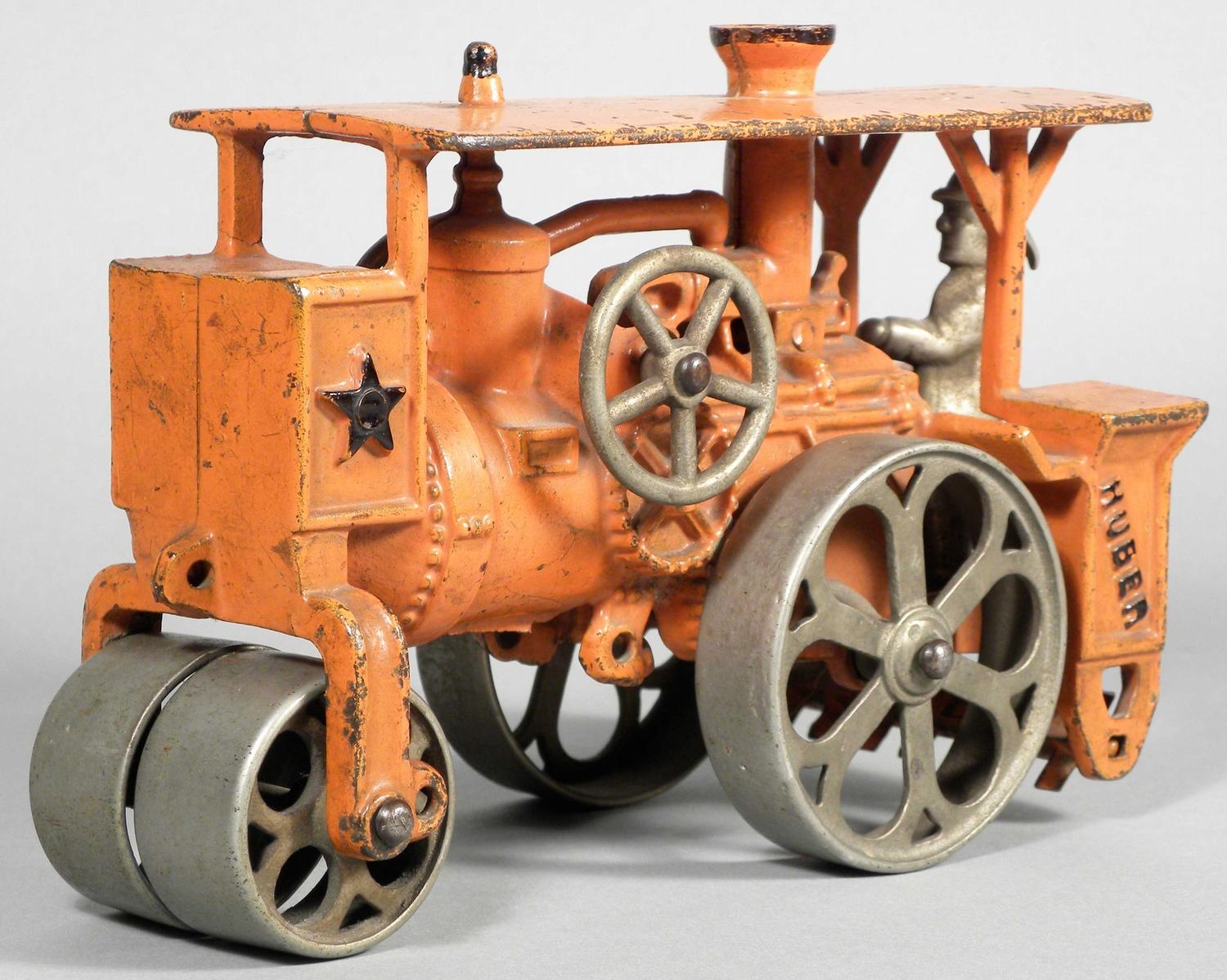 Cast Iron Steam Roller Toy, Hubley