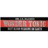 Image 1 : Dr. J.A. Kline's Wonder Tonic Reverse Glass Sign