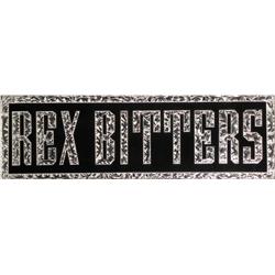 Rex Bitters Reverse Glass Sign