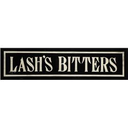 Lash's Bitters Reverse Glass Sign
