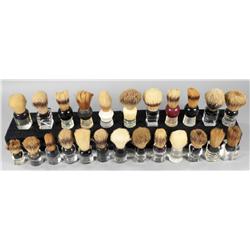 Lot of 24 Lucite Handled Shaving Brushes