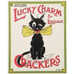 Batger's Lucky Charm & Luggage Crackers Sign