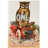 Image 1 : Owl 5 Cent Cigars Cardboard Printers Proof