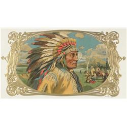 Far West Embossed Cigar Label