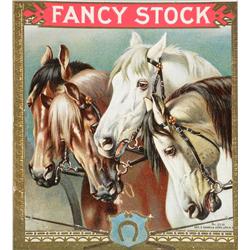 Fancy Stock Embossed Cigar Sample Label