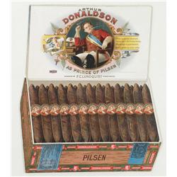 Cigars Die Cut Cardboard Embossed Sign