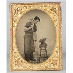 Early Tin Type Photo of Ferrier