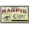 Image 1 : Magpie Cigar Glue Chip Lettering Rev. Glass Sign