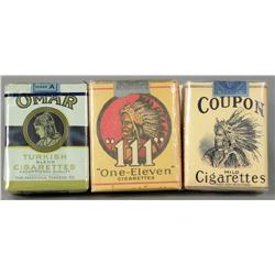 Lot of Three Cigarette Packs