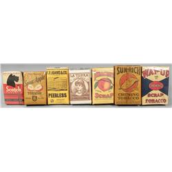 Lot of Seven Assorted Tobacco Packs
