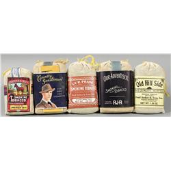 Lot of Five Assorted Tobacco Packs
