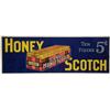 Image 1 : Honey Scotch Candy Embossed Tin Sign