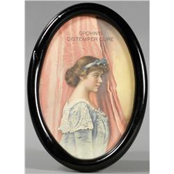 Celluloid Oval String Hanging Sign