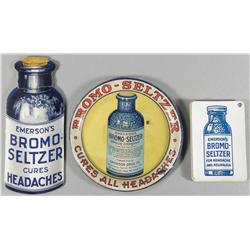 Three Emerson's Bromo Seltzer Item