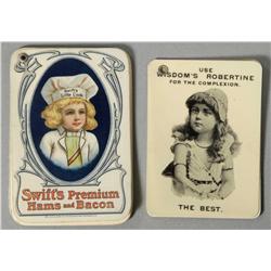 Two Celluloid Pocket Ink Blotters