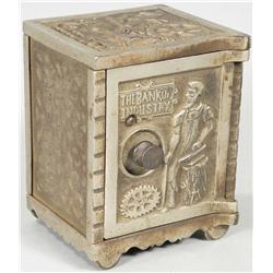 Nickel Plated Cast Iron Safe/Bank by Kenton