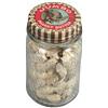 Image 1 : Jumbo Peanut Butter Embossed Glass Jar