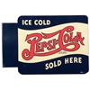 Image 1 : 1940 Pepsi Cola Double Dot Die Cut Tin Sign