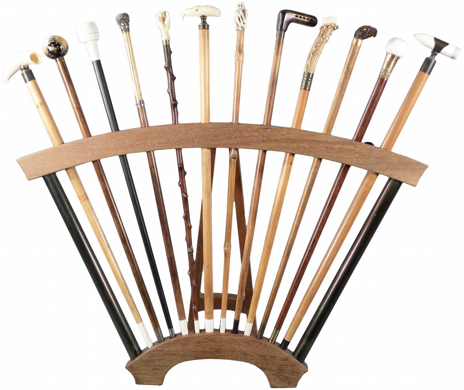 Salesman Sample Canes and Display Stand