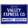 Image 1 : Valley Express Company Porcelain Sign