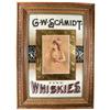 Image 1 : G.W. Schmidt Fine Whiskies Reverse Glass Sign