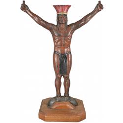 Cast Iron Indian Figure