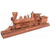 Image 1 : Hand Carved Folk Art, Walnut Train