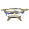 Image 1 : Wave Crest Footed/Metal trim w/handles Bowl