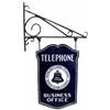 Image 1 : Bell Telephone Porcelain Sign, Two Sided w/bracket