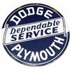 Image 1 : Dodge/Plymouth Service Porcelain Sign