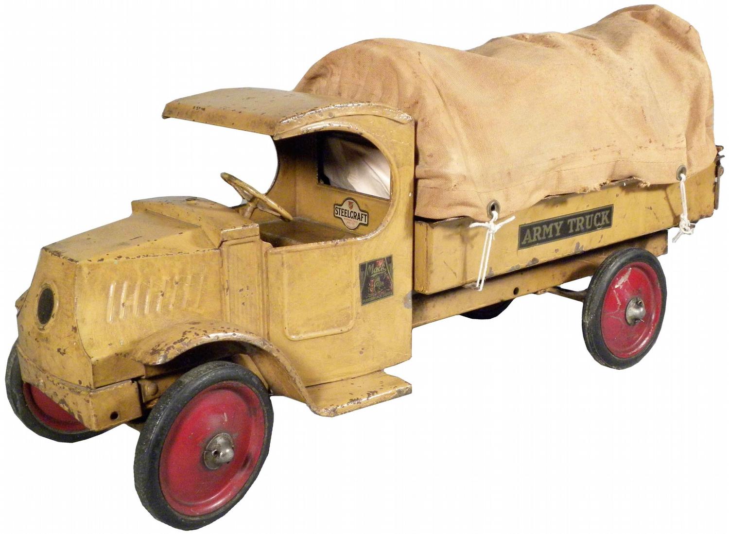 Steelcraft Pressed Steel Toy Army Truck
