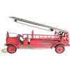 Image 1 : Keystone Pressed Steel Toy Aerial Ladder Fire Truck