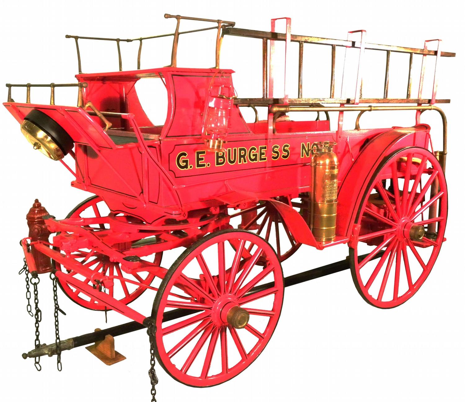 G.E. Burgess No. 5 Fire Hose Cart