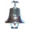 Image 1 : Chrome Fire Truck Bell with eagle finial