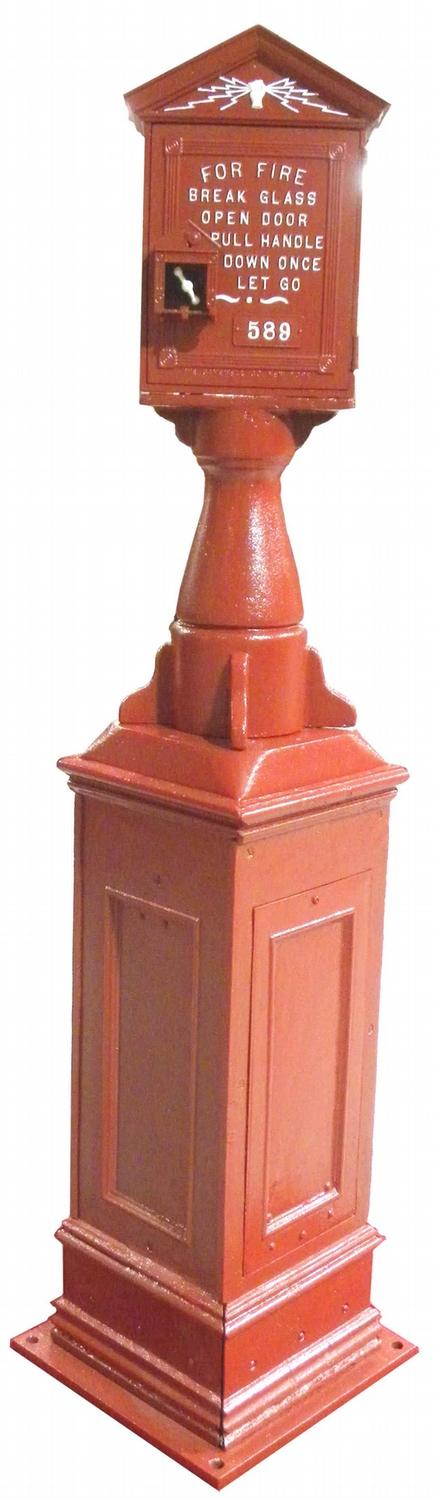 Gamewell Street Corner Fire Alarm Box, #589
