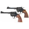 Image 1 : Two Colt Double Action Revolvers -A) Excellent Colt Officers Model Match Double Action Revolver  