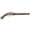 Image 1 : Elaborate London Marked Flintlock Pistol with Engraving, Silver Inlays and Plating and a Holster