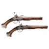 Image 1 : Outstanding Matched Pair of Ornate Italian or Brescian Miquelet Pistols -A) Elaborate Miquelet Pisto