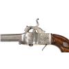 Image 2 : Scarce Engraved European Four Shot Percussion Turret Pistol