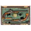 Image 1 : Cased Pair of Gold Inlaid Austrian General Reischach Presentation Percussion Dueling Pistols -A) Aus