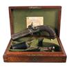 Image 1 : Cased Engraved H. Wilkinson Four Barrel Swivel Percussion Pistol
