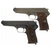 Image 1 : Two CZ Model 1952 Semi-Automatic Pistols -A) CZ 52 Pistol with Holster, Extra Magazine and Armorer's