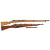 Image 1 : Two WWII Military Longarms -A) Pietro Beretta Production Japanese Carcano Type I Bolt Action Rifle <