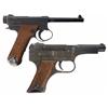 Image 1 : Two WWII Japanese Semi-Automatic Pistols -A) Japanese Type 14 Large Trigger Guard Nambu Semi-Automat