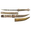 Image 1 : Burmese Dagger with Scabbard and Jambaya Dagger with Sheath