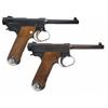 Image 1 : Two WWII Japanese Type 14 Nambu Pistols -A) Excellent Nagoya Production Type 14 Pistol with Matching