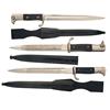 Image 1 : One German Engineer's KS 98 Dress Bayonet and Two Nazi Service Commemorative Bayonets, with Sheaths