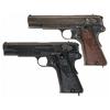 Image 1 : Two Nazi Marked Polish Radom Model 35 Semi-Automatic Pistols -A) Polish Model 35 Semi-Automatic Pist