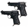 Image 1 : Collector's Lot of Two Beretta Model 1934 Semi-Automatic Pistols -A) Scarce Nazi Beretta Model 1934 